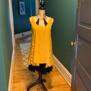 Intimately free people mustard colored slip small